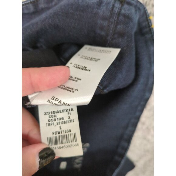 SPANX Jean Leggings Womens SZ L Blue 2310 Alexia Skinny‎ Shaping Coated Slimming - Picture 9 of 12